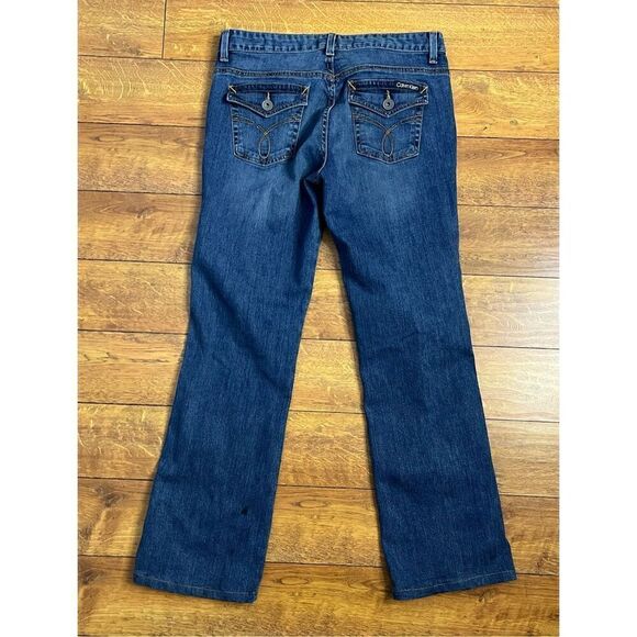 Vintage Calvin Klein Jeans Women’s 30/10 Blue Cowgirl Flap Pocket Jeans Bootcut - Picture 9 of 9